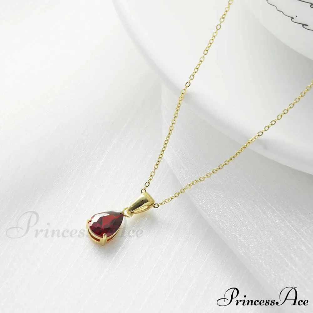 Simple Fashion Stainless Steel Water Drop Pendant Necklace - Image 9