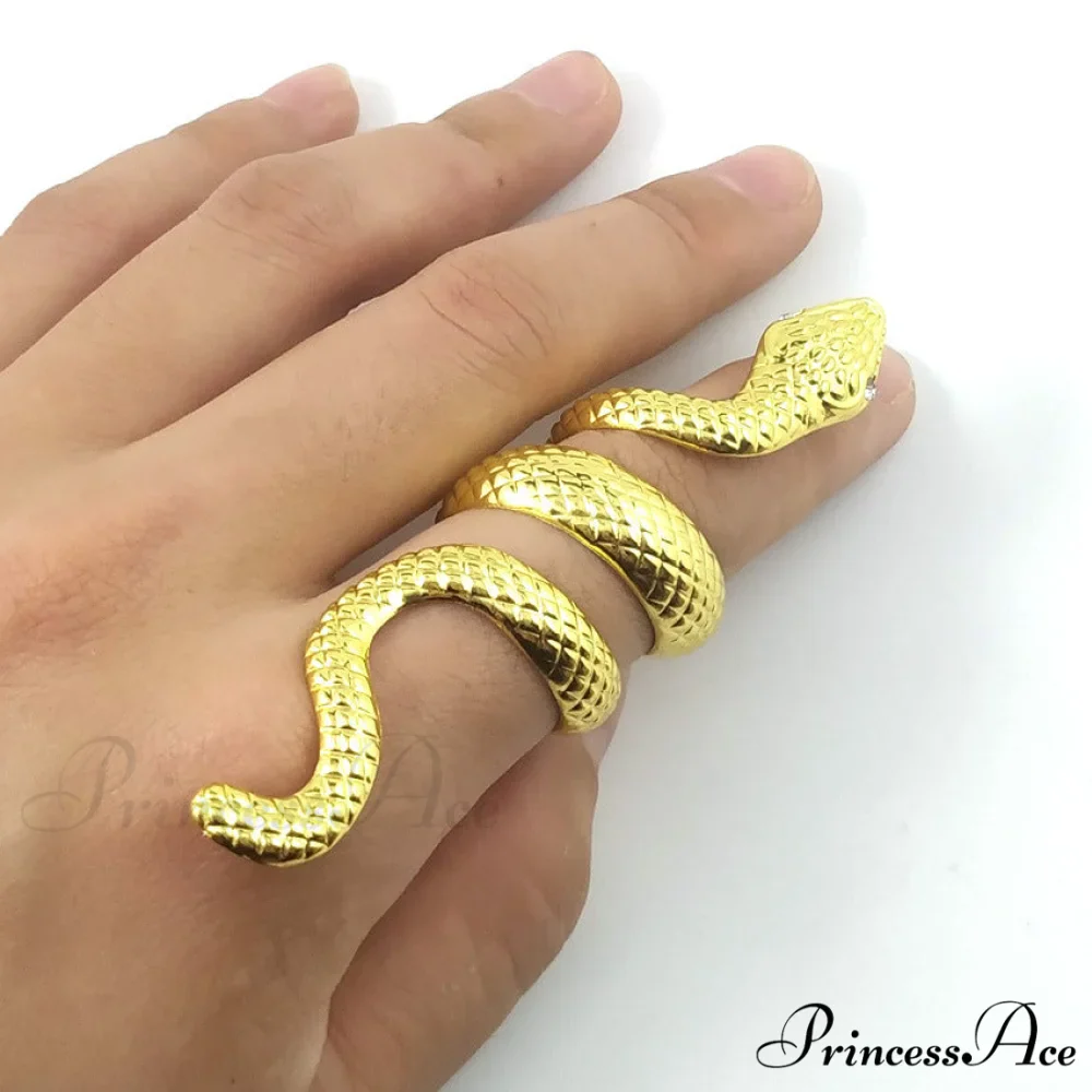 Stylish Exaggerated Metal Snake Ring - Image 4