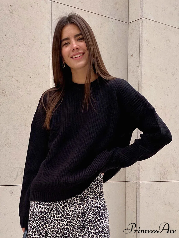 Chic O-neck Elegant Knitted Sweater Pullovers - Image 7