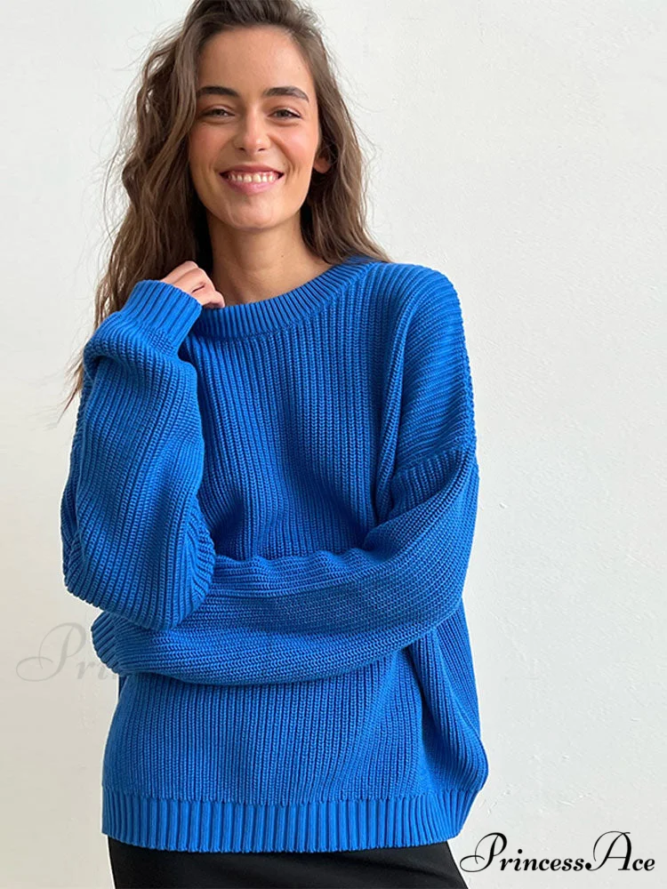 Chic O-neck Elegant Knitted Sweater Pullovers - Image 9