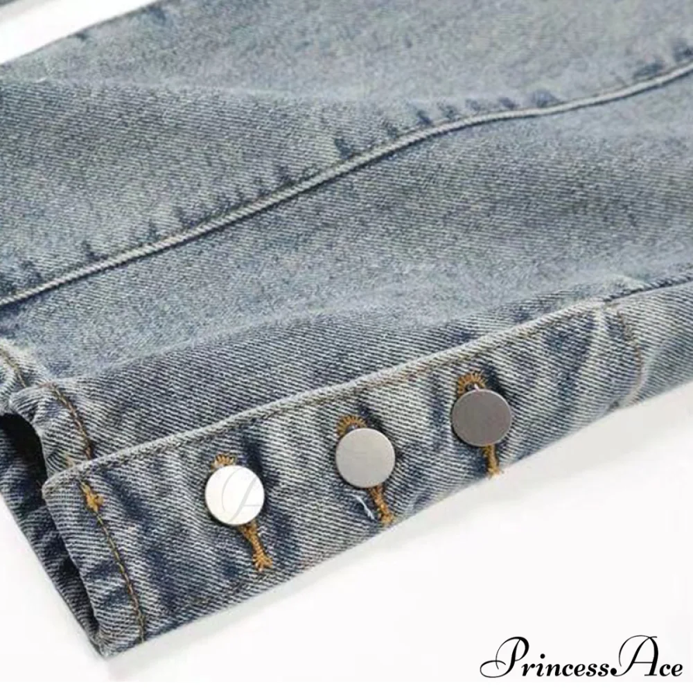 Fashion Letter Print Loose Jeans - Image 4