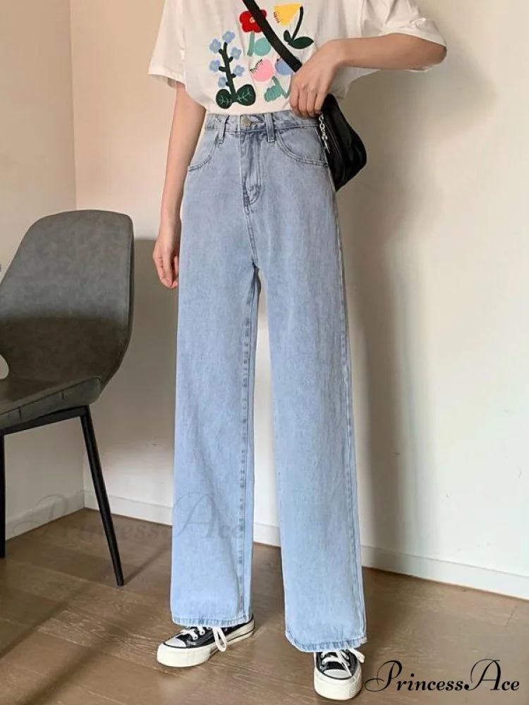 Letter Flower Print Ripped Jeans - Image 7