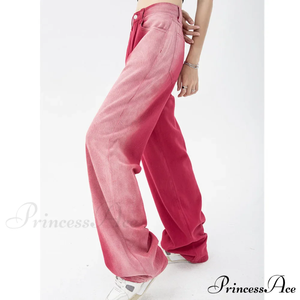 Vintage High Waist Streetwear Fashion Jeans - Image 5
