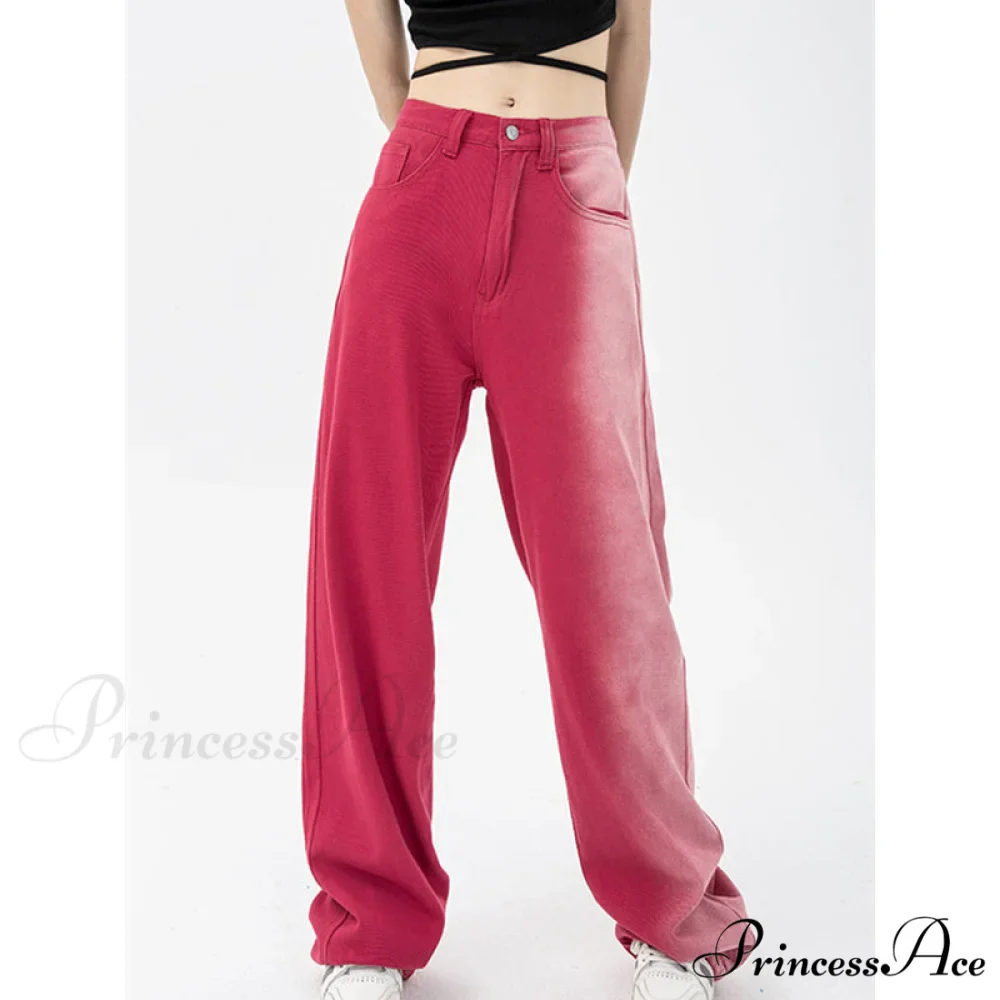 Vintage High Waist Streetwear Fashion Jeans - Image 6