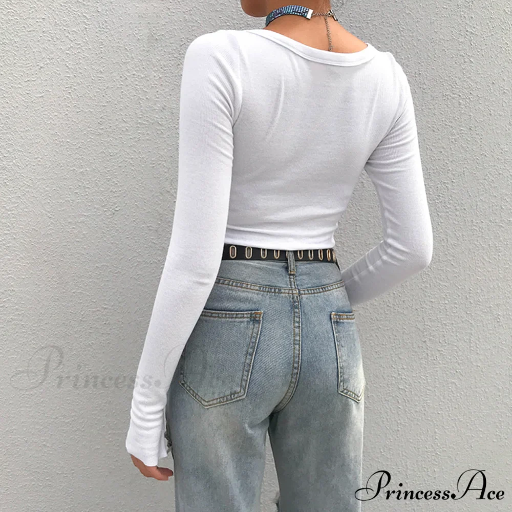 Stretchy Long Sleeve Crop Tops Cardigan - Image 4