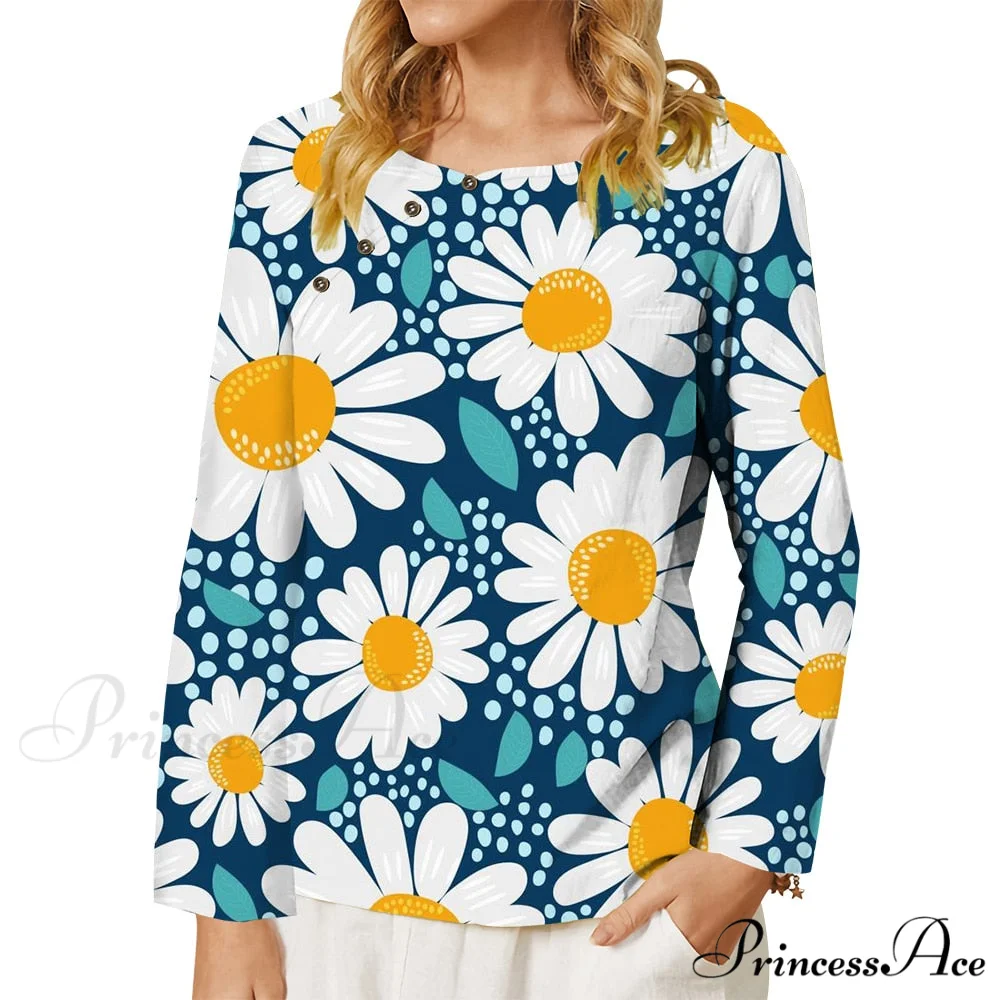 Pink Chrysanthemum Graphics 3D Printed T-shirt - Image 10