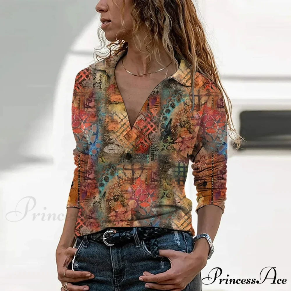 Casual Vintage Harajuku Floral Print Graphic Tee - Image 13