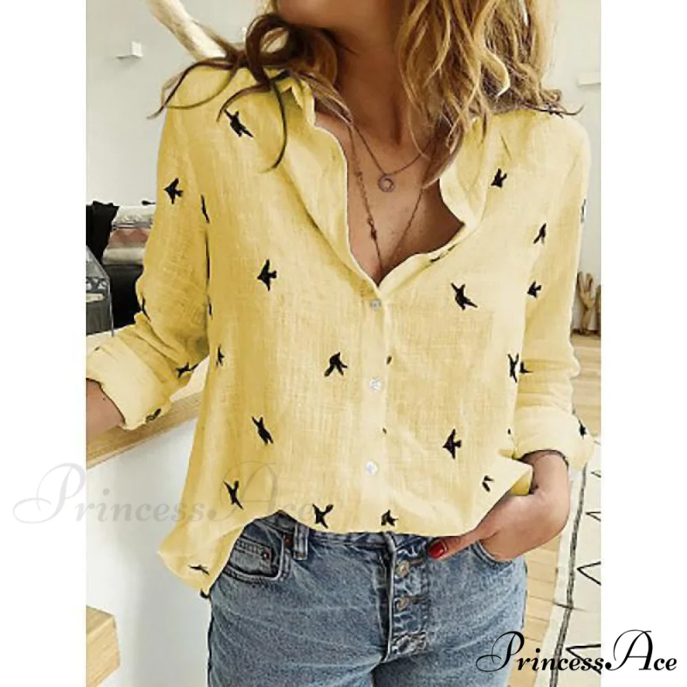 Cotton Linen Vintage Flower Print Blouse - Image 13