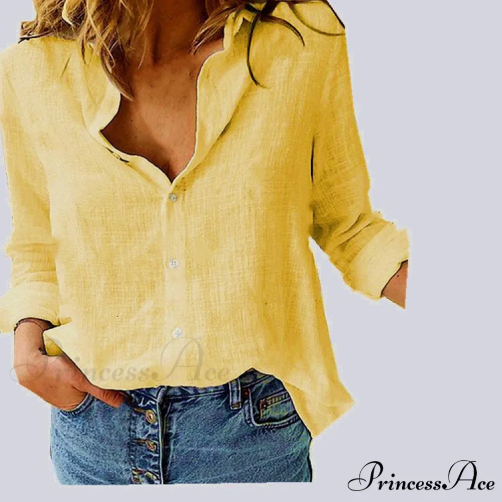 Cotton Linen Vintage Flower Print Blouse - Image 4