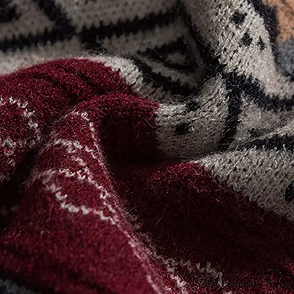 Ladies Autumn/Winter Retro Striped Sweater - Image 11
