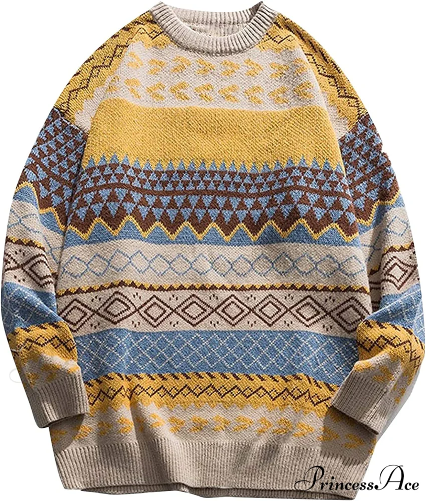 Ladies Autumn/Winter Retro Striped Sweater - Image 6