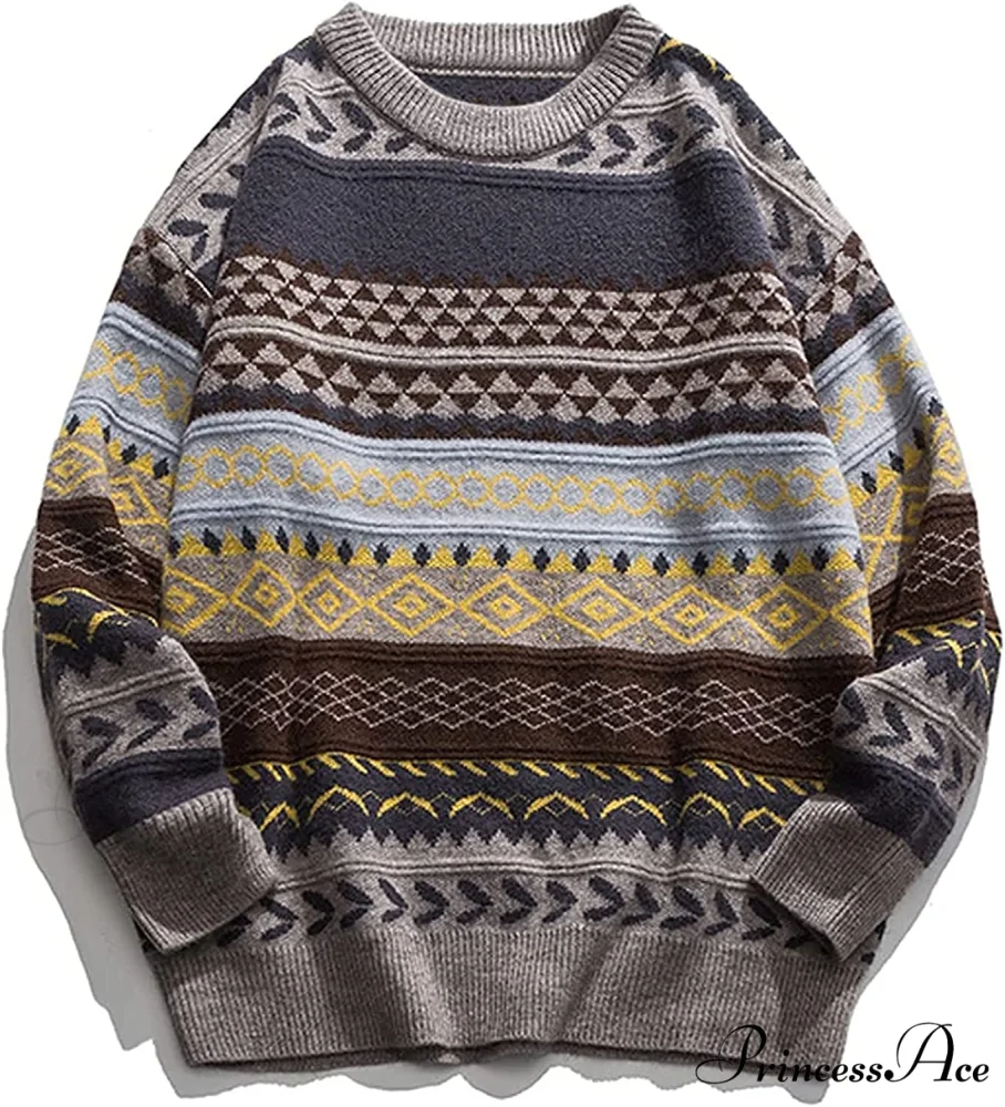Ladies Autumn/Winter Retro Striped Sweater - Image 7
