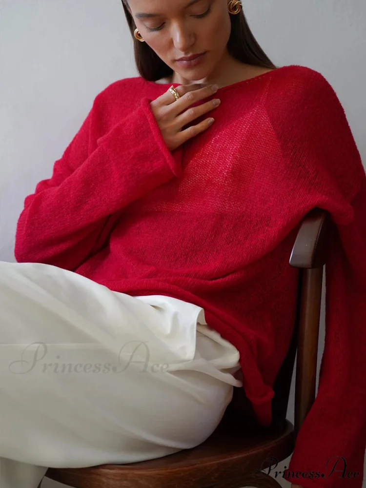 Elegant Cozy Casual Autumnal Loose Fashionable Warm Stylish Jumper Sweater - Image 2