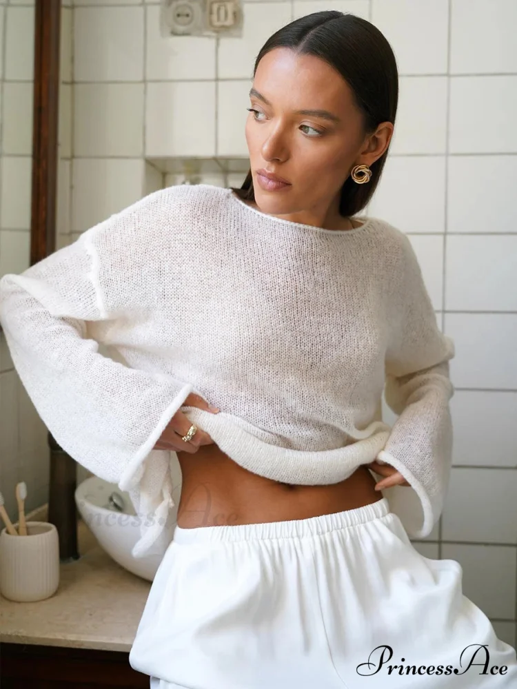 Elegant Cozy Casual Autumnal Loose Fashionable Warm Stylish Jumper Sweater - Image 3