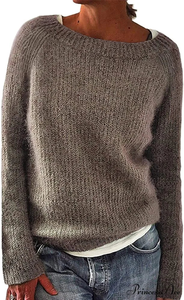 Women Winter Loose Casual Pullover Knit Sweater - Image 8