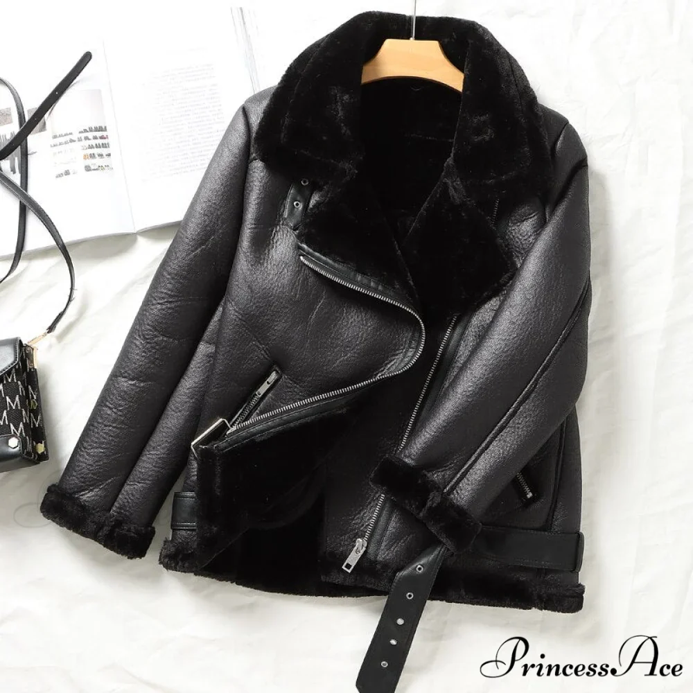 Thick Warm Faux Leather Jackets - Image 6