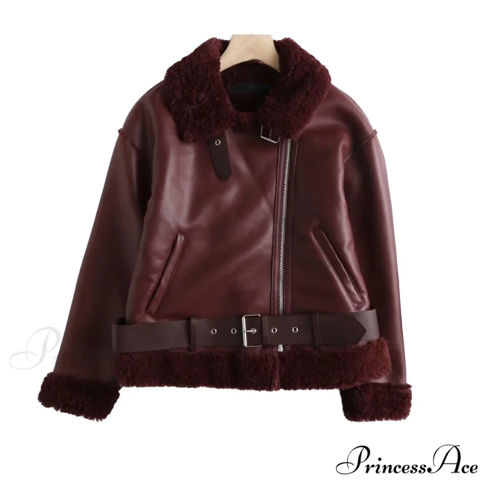 New Faux Leather Double Sided Coat - Image 12