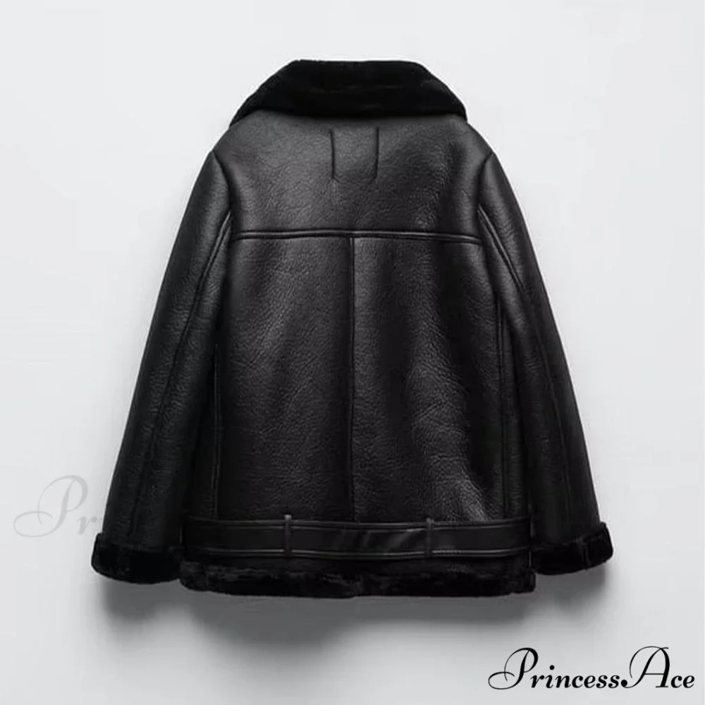 New Faux Leather Double Sided Coat - Image 2
