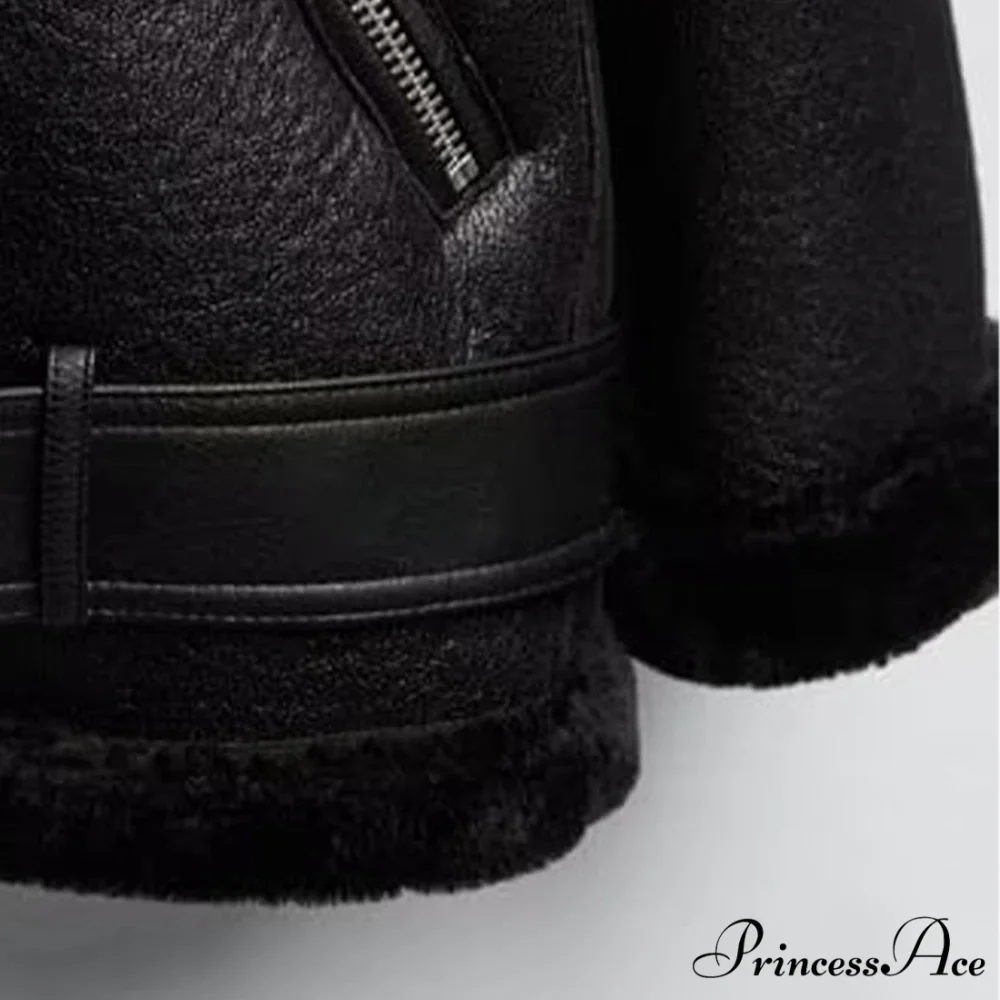 New Faux Leather Double Sided Coat - Image 5