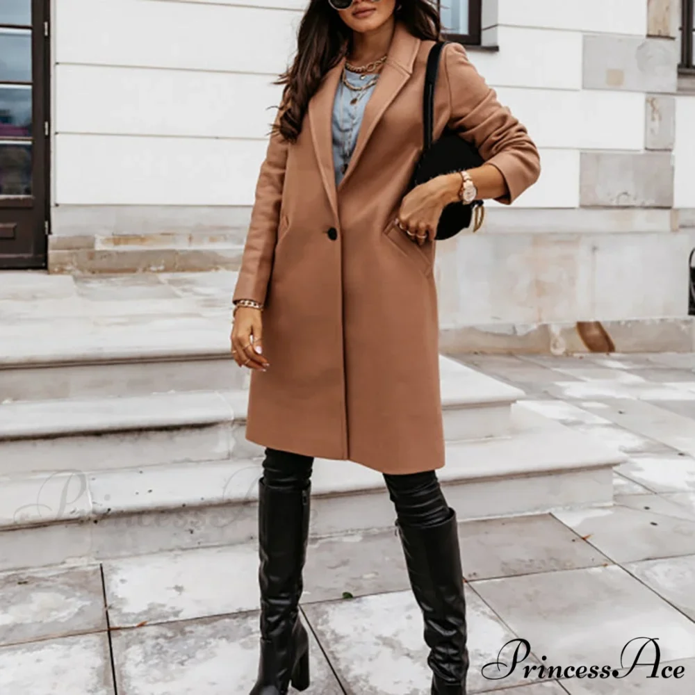 New Arrival Casual Pocket Lapel Overcoat - Image 2