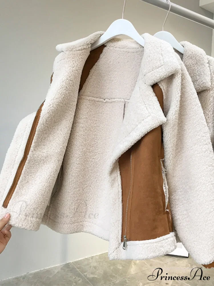 Harajuku Faux Leather Fur Patchwork Coat - Image 5