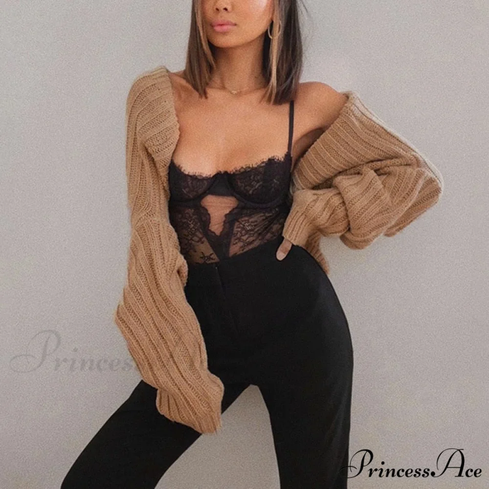 Knitted Ultra Short Sweater Cardigan Coat - Image 5