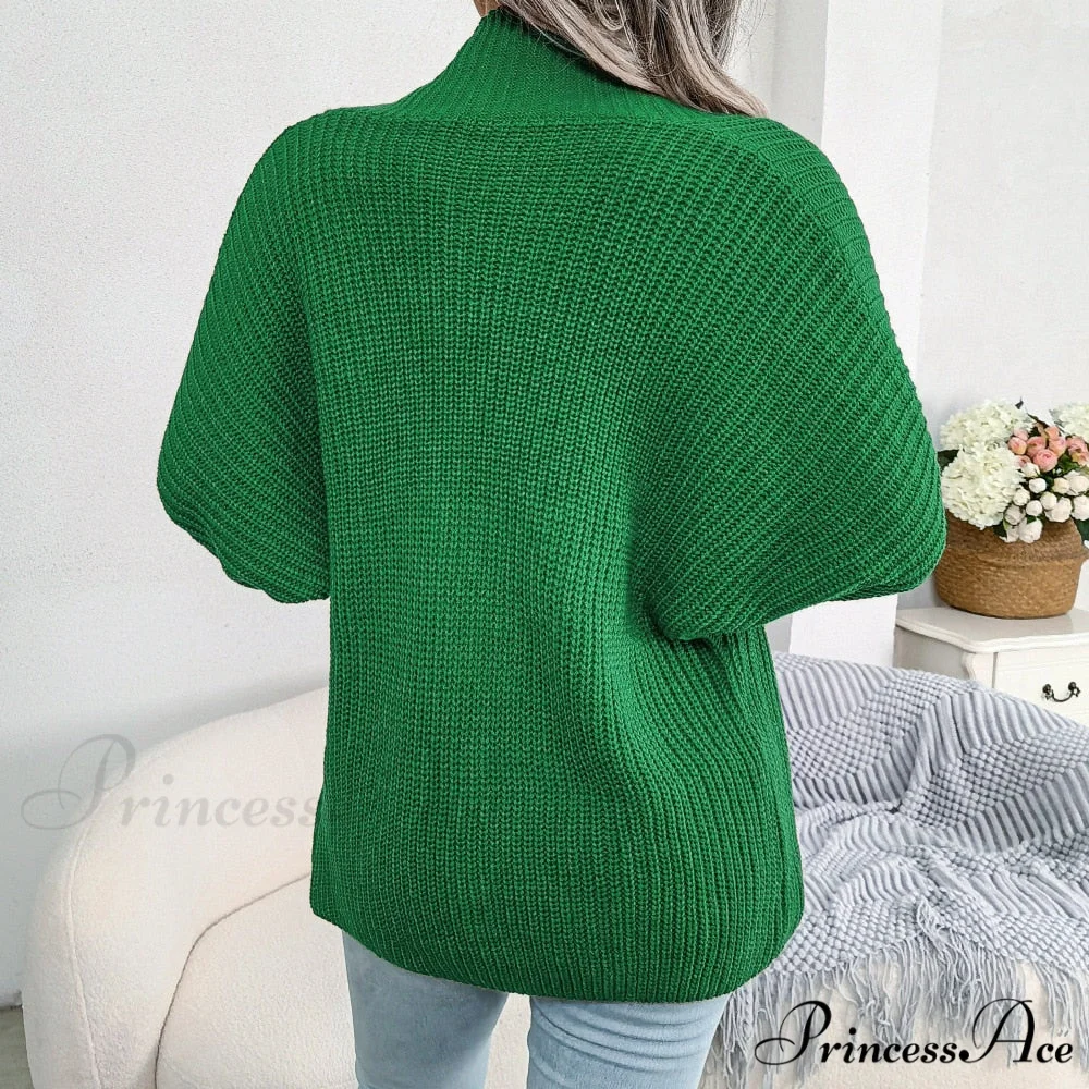 Long Sleeve Solid Color Knitted Cardigan Coat - Image 2