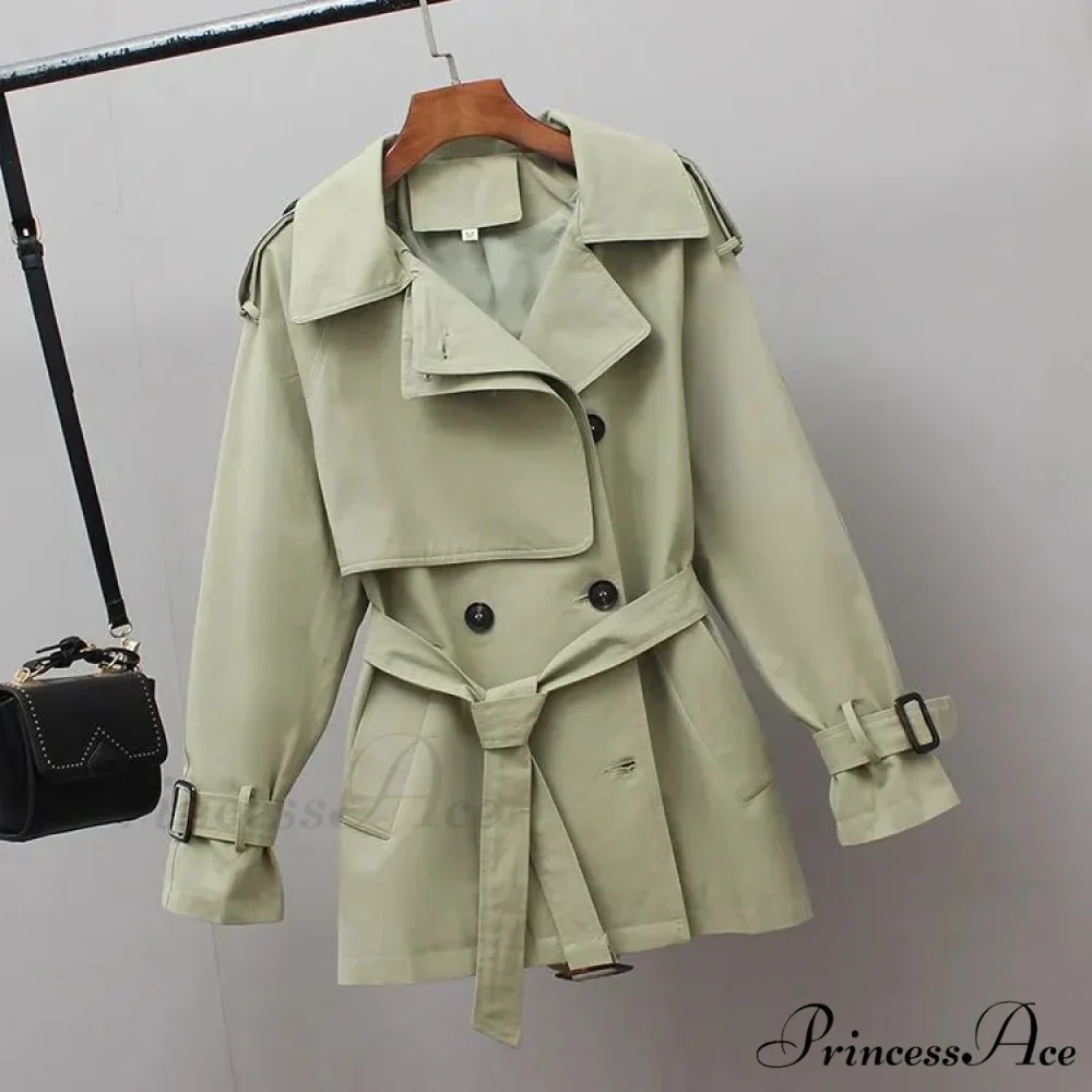 Temperament Windbreaker Trench Coat - Image 6
