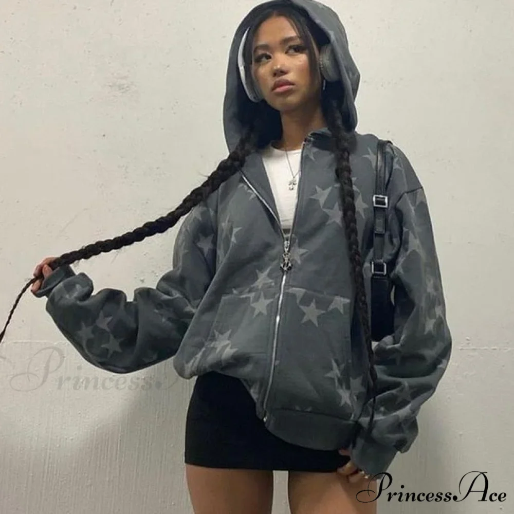 Vintage Star Graphic Hoodies - Image 2