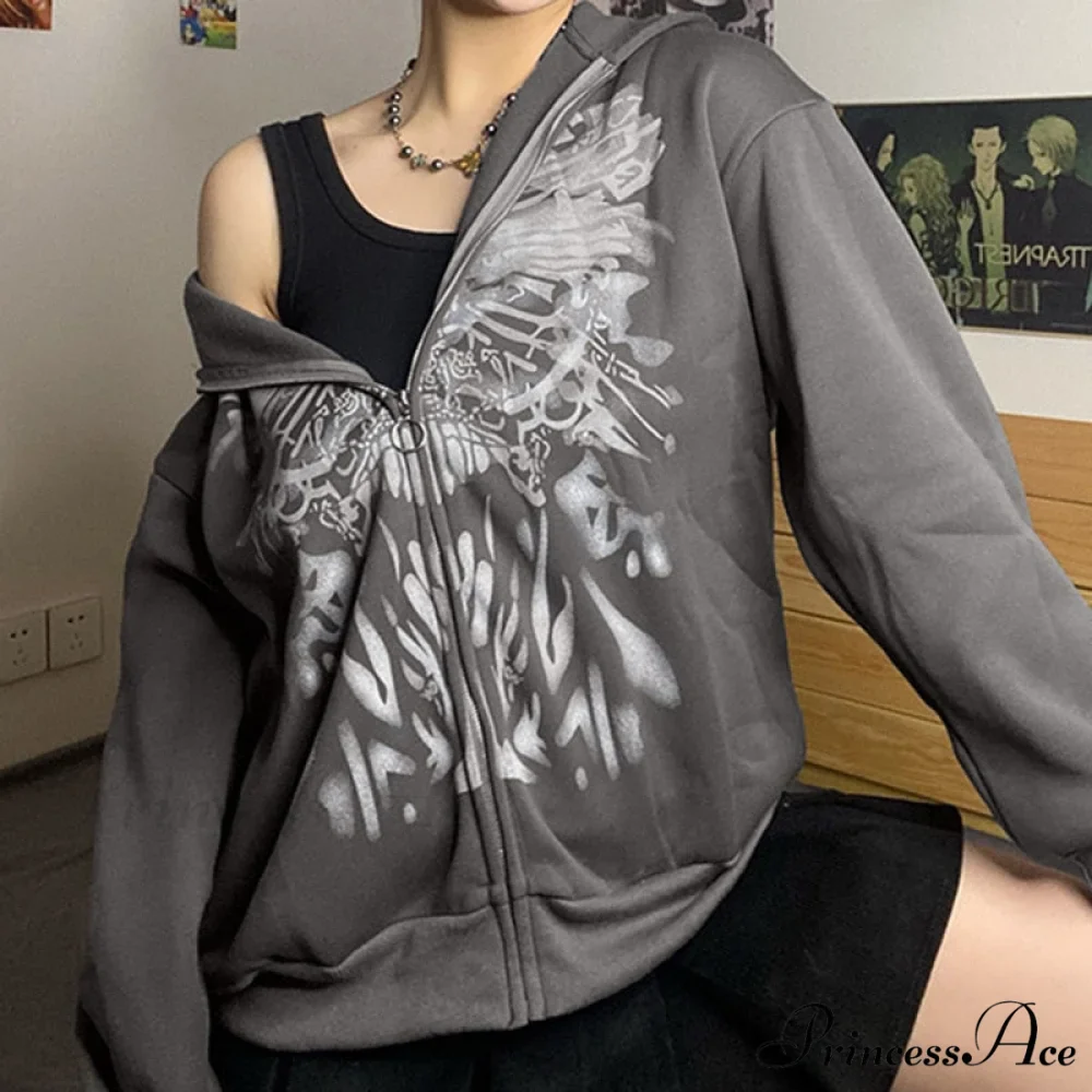 Y2K Butterfly Print Hoodies - Image 2