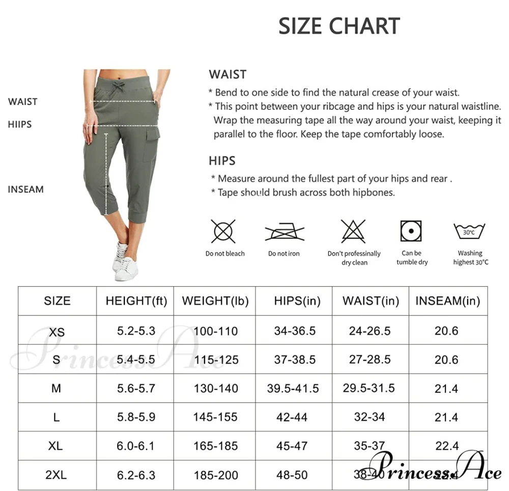 Cargo Hiking Capris Quick Dry Lightweight Outdoor Pants - Image 6