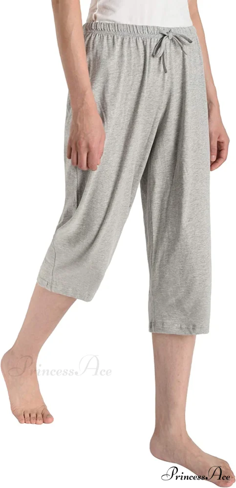 Women's Cotton Capri Pants Sleep Capris - Image 2