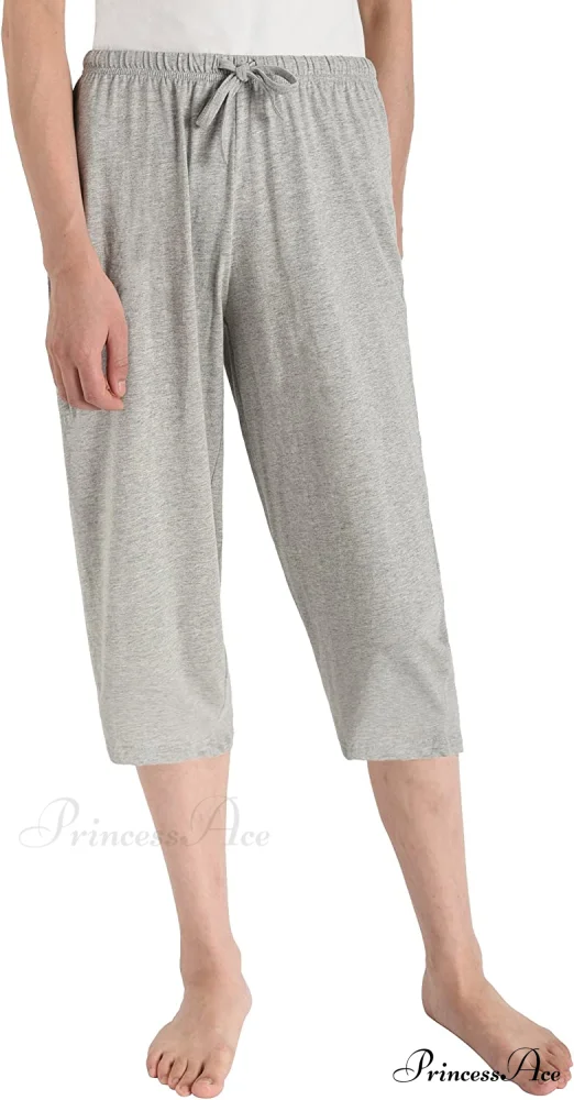 Women's Cotton Capri Pants Sleep Capris - Image 3