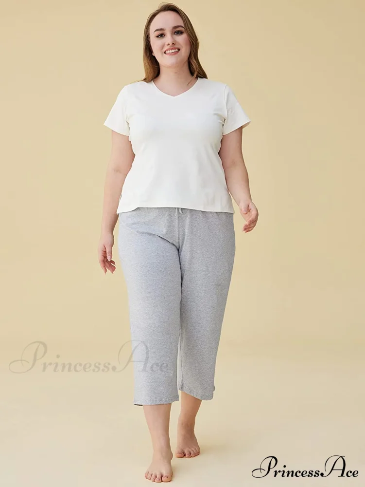 Women's Cotton Capri Pants Sleep Capris - Image 7