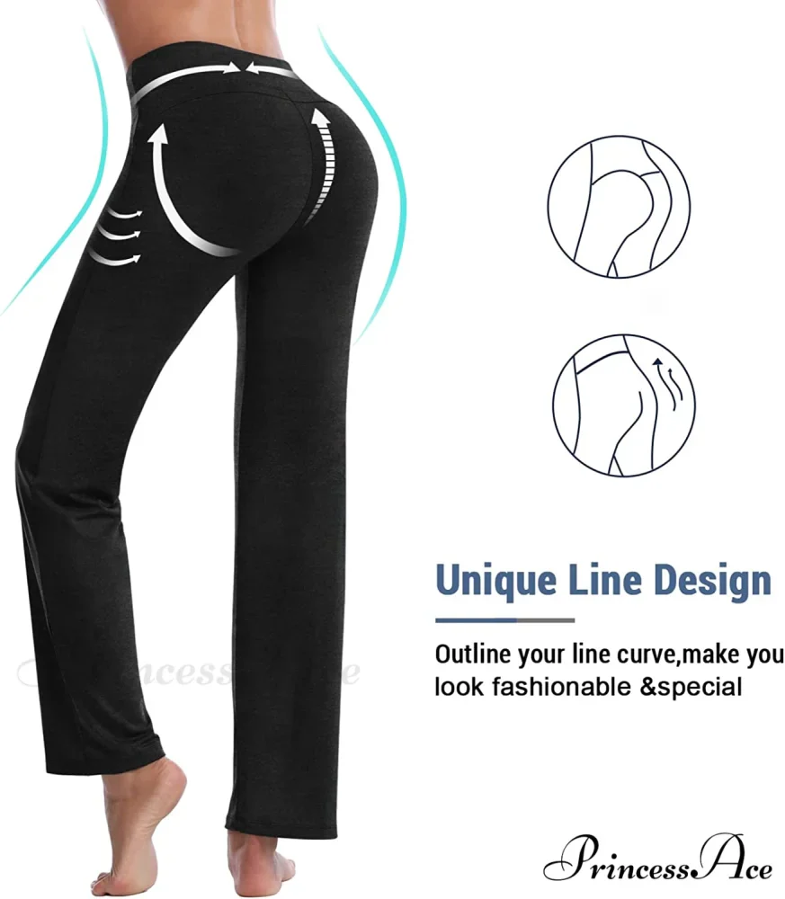 Capri Petite Regular Tall Length Women's Straight Leg Yoga Pants - Image 12