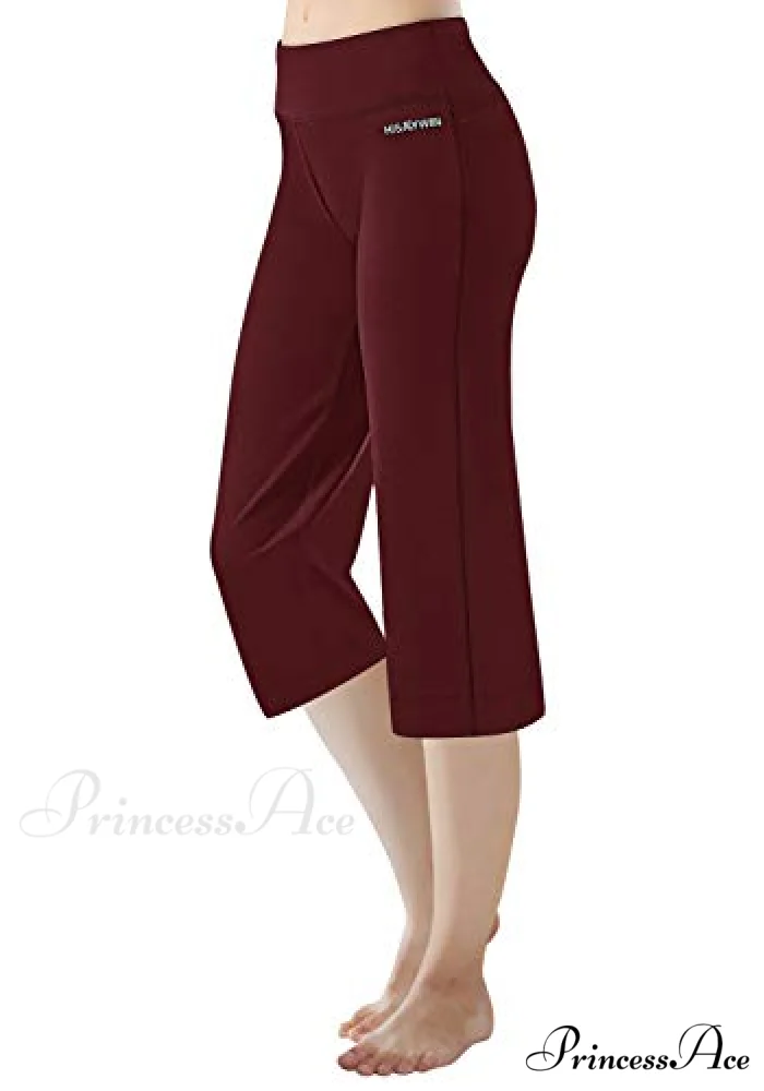 Capri Petite Regular Tall Length Women's Straight Leg Yoga Pants - Image 19
