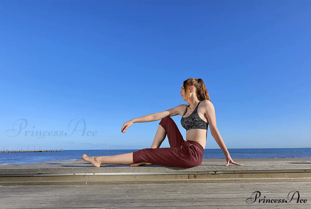 French Terry Jogger Lounge Sweatpants - Active Capri Pants - Image 22