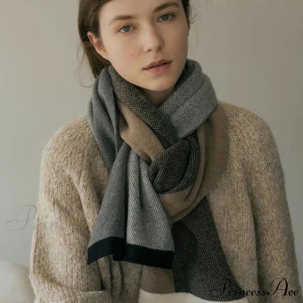 Unique Comfortable Warm Thick Cozy Elegant Stylish Modern Knitted Scarf - Image 6