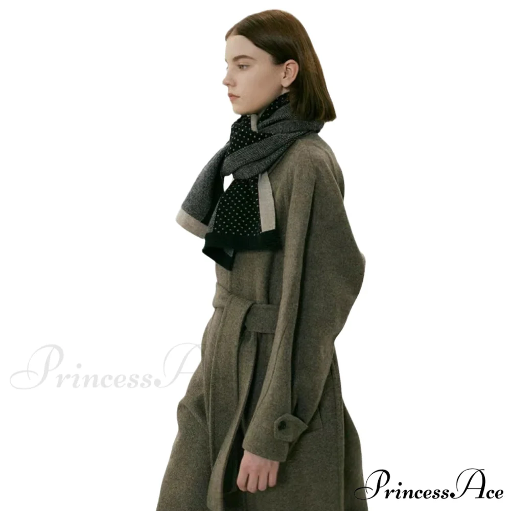 Stylish Elegant Warm Cozy Trendy Fashionable Unique Polka Dot Scarf - Image 5