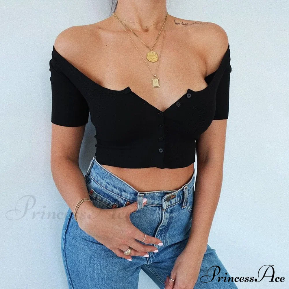 Corset Skinny Knitted Tee - Image 3