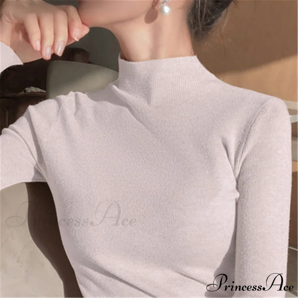 Knitted Turtleneck Pullovers Top - Image 6