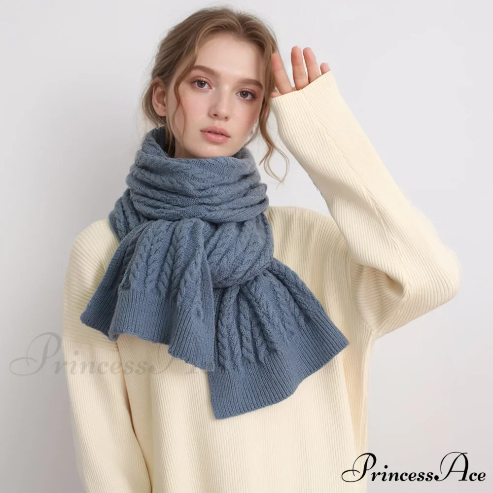 Cozy Warm Stylish Elegant Trendy Modern Soft Comfortable Knitted Scarf - Image 2