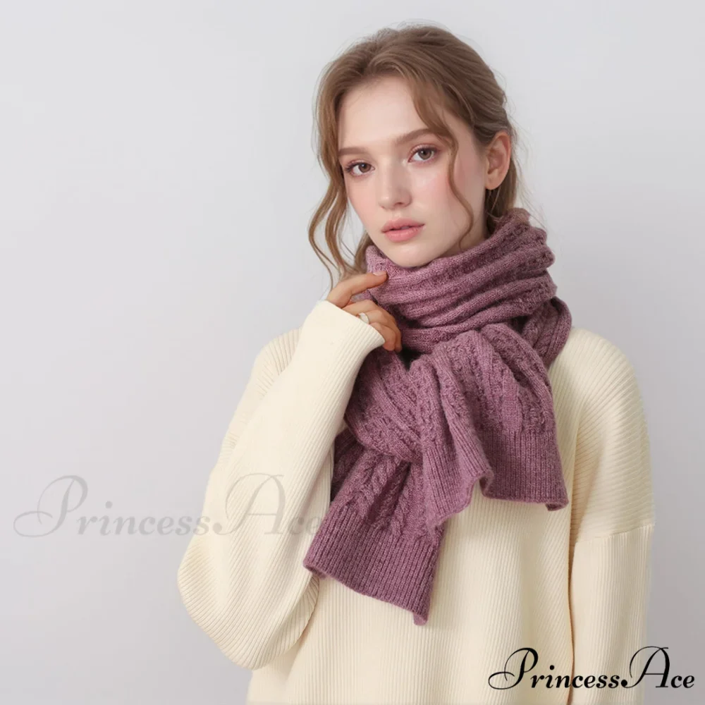 Cozy Warm Stylish Elegant Trendy Modern Soft Comfortable Knitted Scarf - Image 4