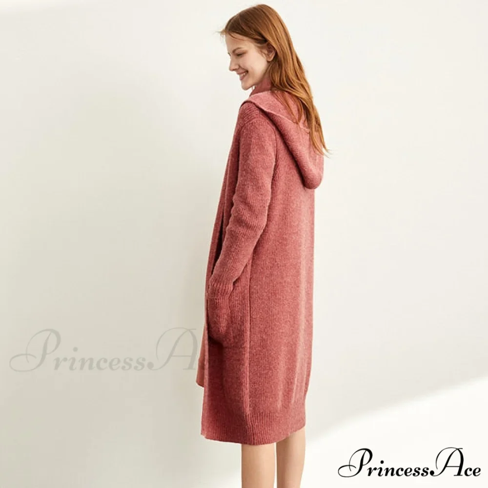Women Fashion New Loose Hat Long Knitted Female Cardigan - Image 7
