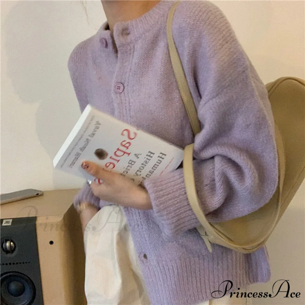 Sweaters Cardigans Warm Casual Arrival Solid Knitwear Loose Coat - Image 13