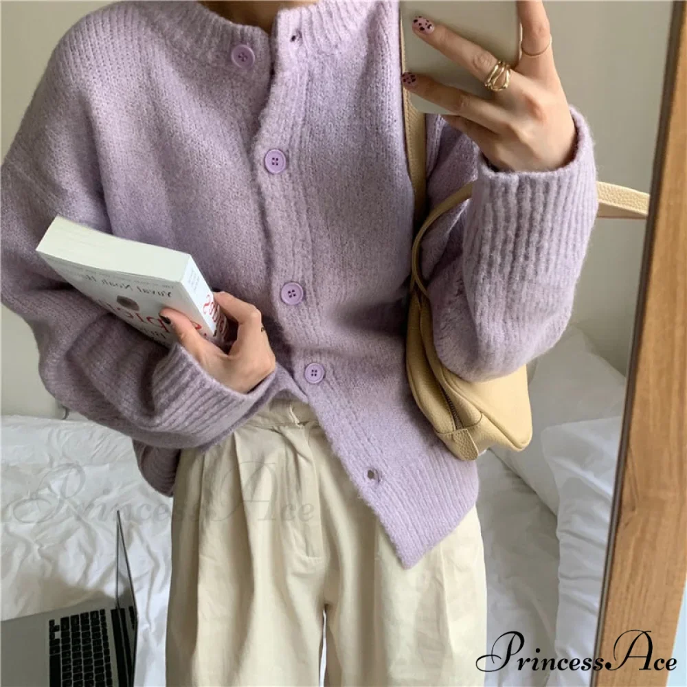 Sweaters Cardigans Warm Casual Arrival Solid Knitwear Loose Coat - Image 14