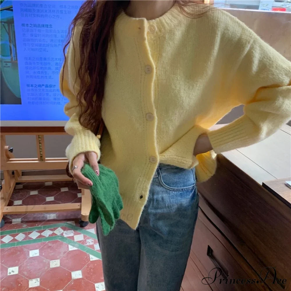 Sweaters Cardigans Warm Casual Arrival Solid Knitwear Loose Coat - Image 17