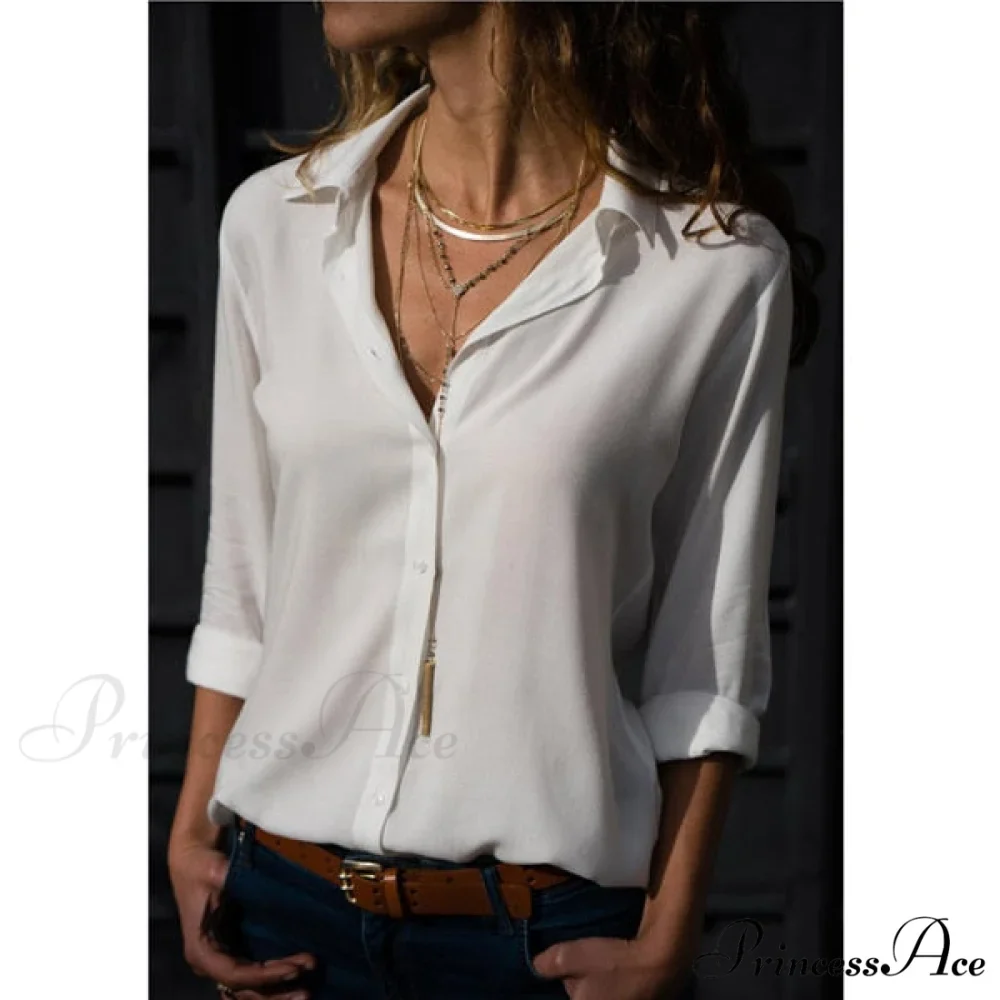 Casual Long Sleeve Elegant Shirt - Image 3