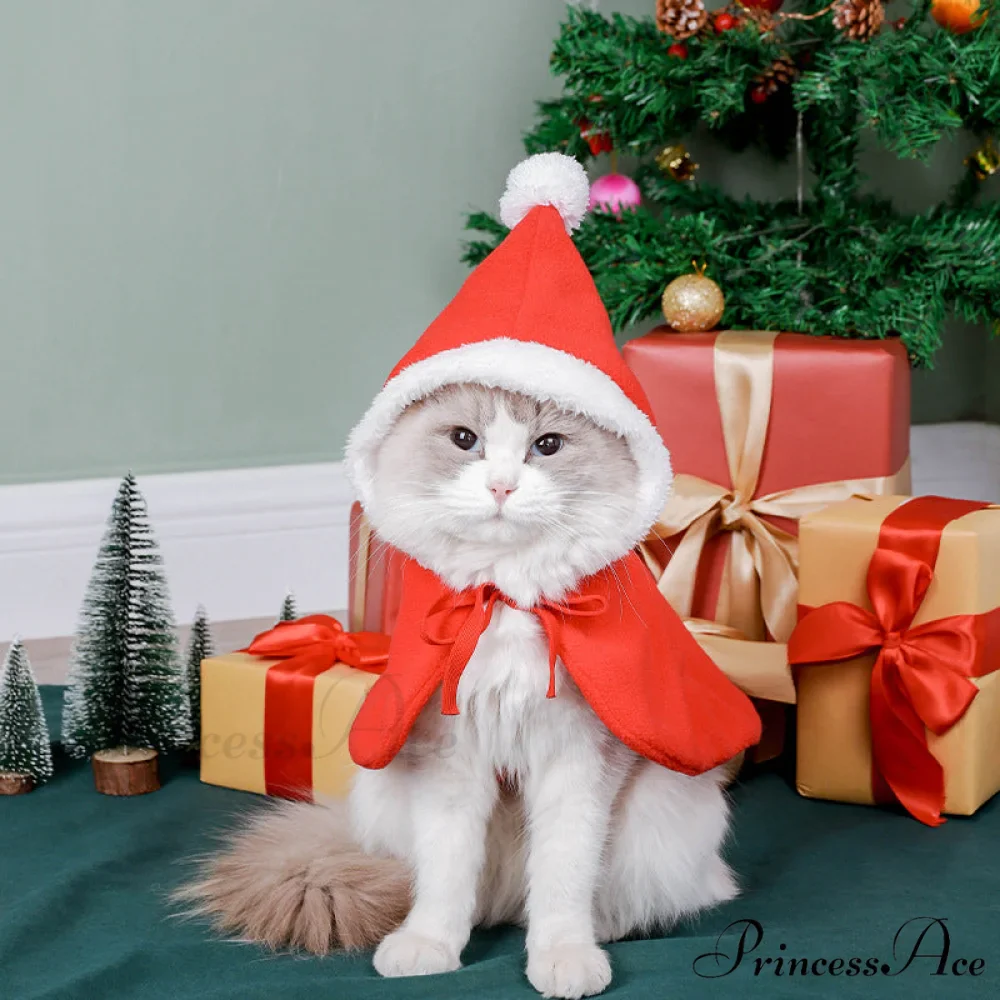 Christmas Pet Cat Winter Cloak - Image 8