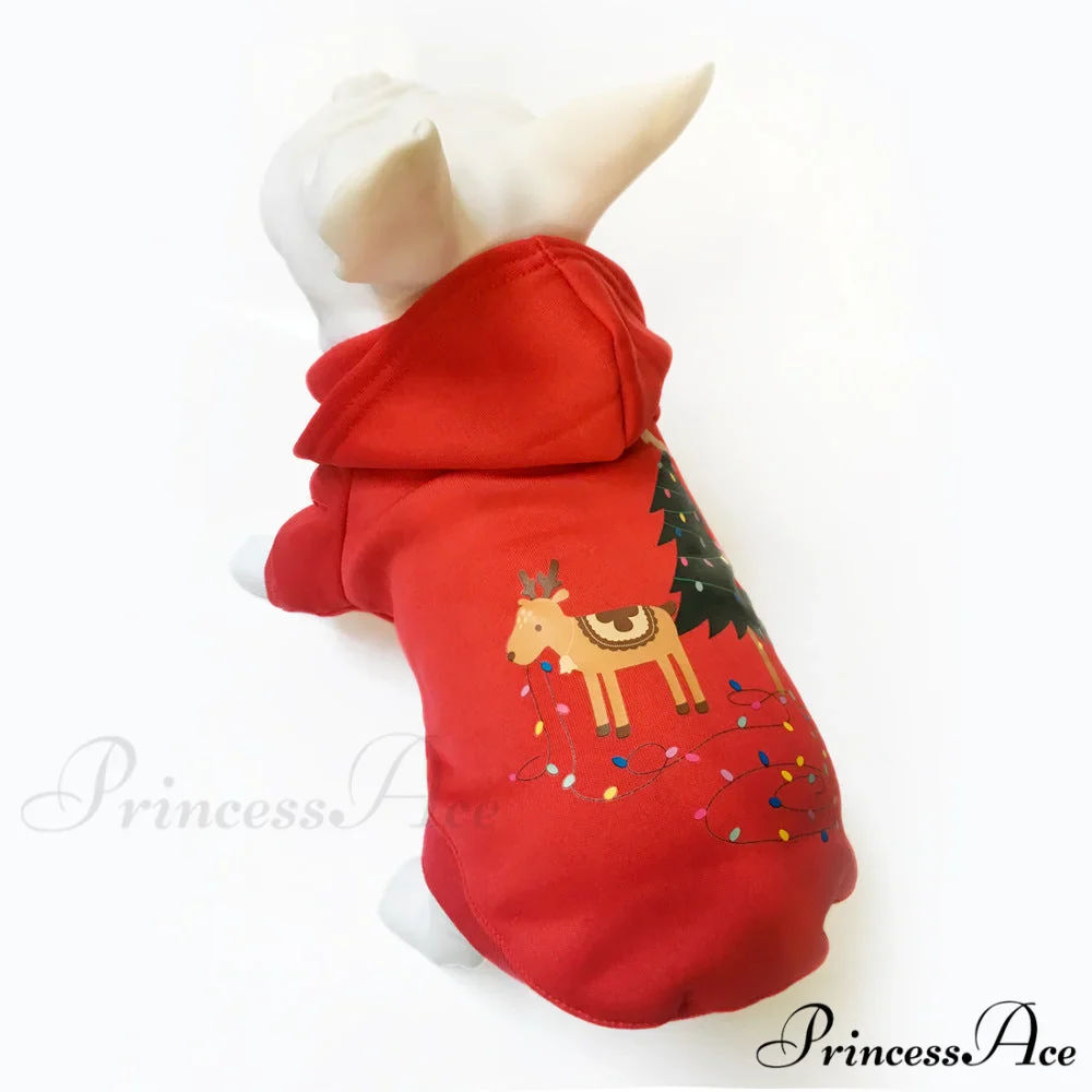 Pet Dog Christmas Festive Cotton Hoodie - Image 15
